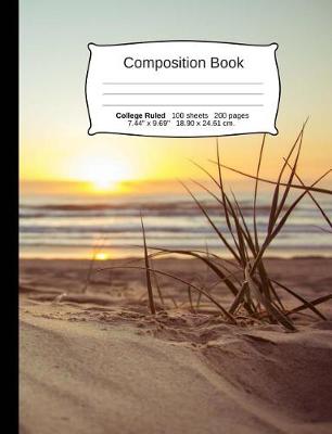 Book cover for Beach Composition Notebook, College Ruled