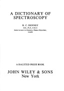 Book cover for Denney: Dictionary of *Spectroscopy*