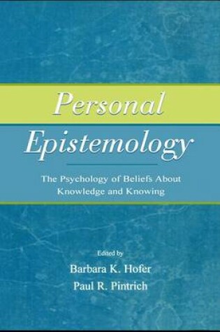 Cover of Personal Epistemology