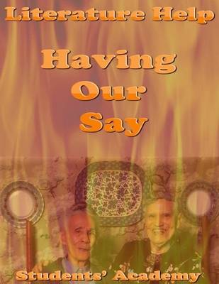 Book cover for Literature Help: Having Our Say