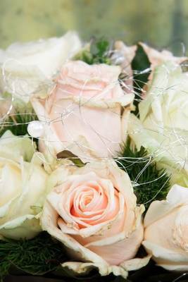 Book cover for A Wedding Bouquet of Pink and White Flowers