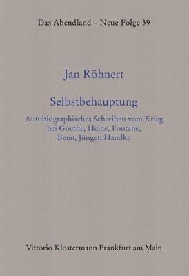 Book cover for Selbstbehauptung