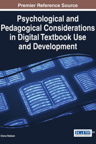 Cover of Psychological and Pedagogical Considerations in Digital Textbook Use and Development