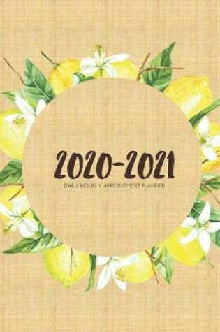 Cover of Daily Planner 2020-2021 Watercolor Lemons 15 Months Gratitude Hourly Appointment Calendar