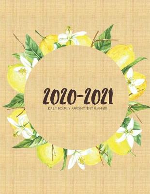 Book cover for Daily Planner 2020-2021 Watercolor Lemons 15 Months Gratitude Hourly Appointment Calendar