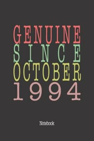 Cover of Genuine Since October 1994