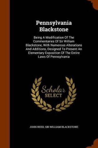 Cover of Pennsylvania Blackstone