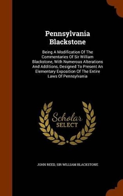 Book cover for Pennsylvania Blackstone