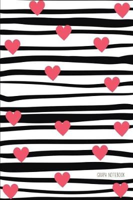 Book cover for Hearts And Stripes Graph Notebook