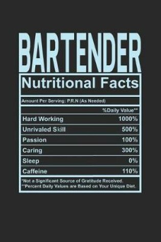 Cover of Bartender Nutritional Facts