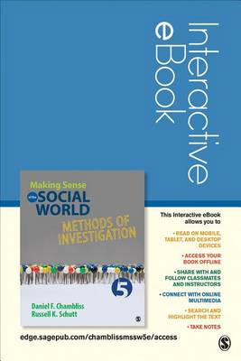 Book cover for Making Sense of the Social World Interactive eBook Student Version