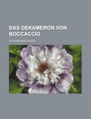 Book cover for Das Dekameron Von Boccaccio