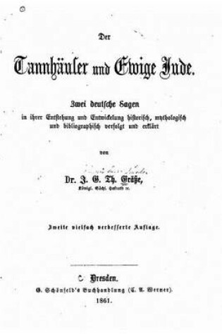 Cover of Der Tannhauser Und Ewige Jude