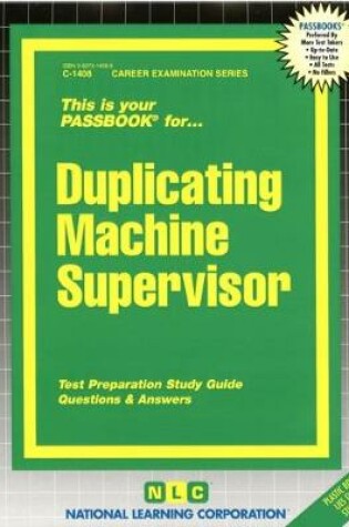 Cover of Duplicating Machine Supervisor