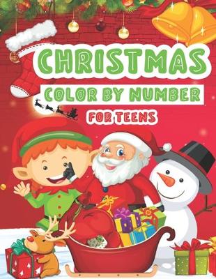 Book cover for Christmas Color By Number For Teens