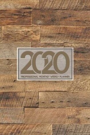 Cover of 2020 Professional Monthly Weekly Planner