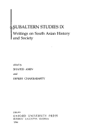 Book cover for Subaltern Studies