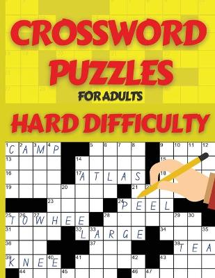 Book cover for Crossword Puzzle Book for Adults Hard Difficulty