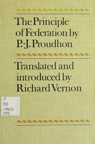 Cover of Principle of Federation