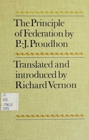 Book cover for Principle of Federation