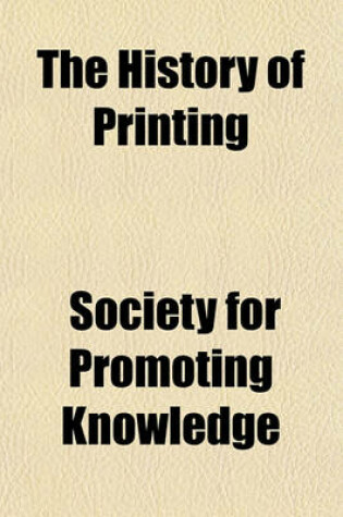 Cover of The History of Printing