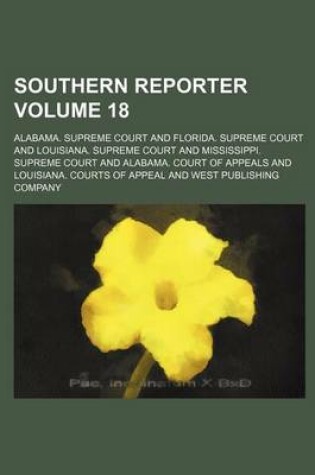 Cover of Southern Reporter Volume 18