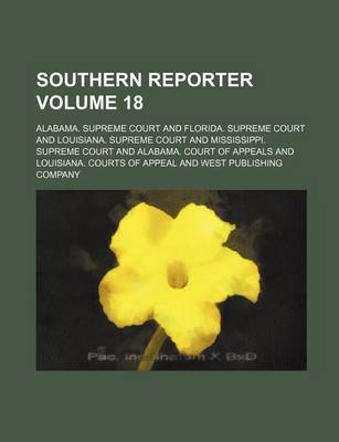 Book cover for Southern Reporter Volume 18