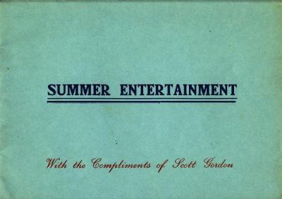 Book cover for Summer Entertainment