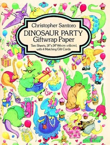 Book cover for Dinosaur Party Giftwrap Paper