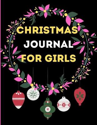 Book cover for Christmas journal for girls