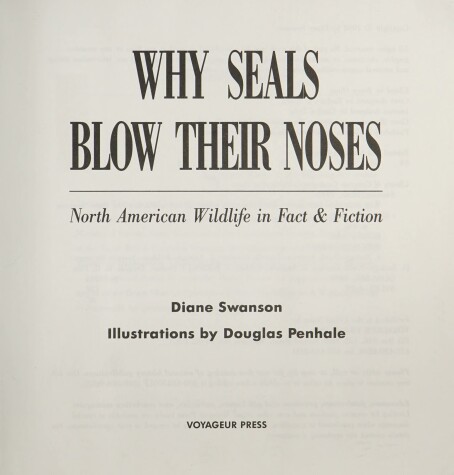 Book cover for Why Seals Blow Their Noses