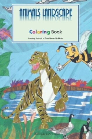 Cover of Animals Landscape Coloring Book