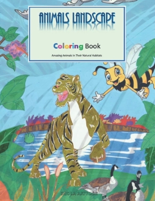 Cover of Animals Landscape Coloring Book