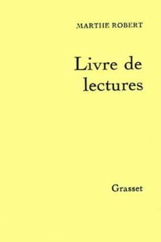 Cover of Livre de Lectures