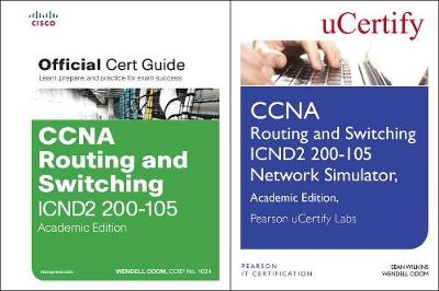 Cover of CCNA Routing and Switching Icnd2 200-105 Official Cert Guide and Pearson Ucertify Network Simulator Academic Edition Bundle