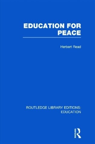 Cover of Education for Peace (RLE Edu K)