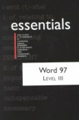 Cover of Word 97 Essentials, Level III