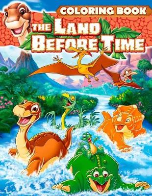Book cover for The Land Before Time Coloring Book