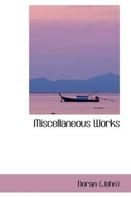 Book cover for Miscellaneous Works