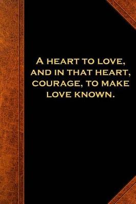 Cover of 2019 Weekly Planner Shakespeare Quote Heart Love Courage 134 Pages