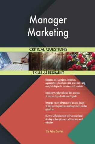 Cover of Manager Marketing Critical Questions Skills Assessment