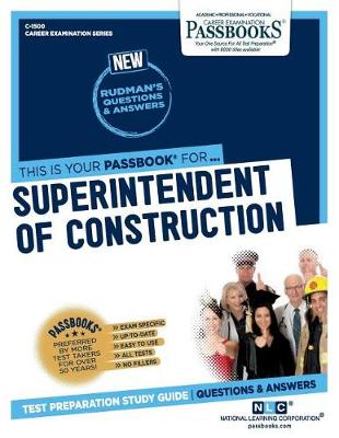 Book cover for Superintendent of Construction (C-1500)