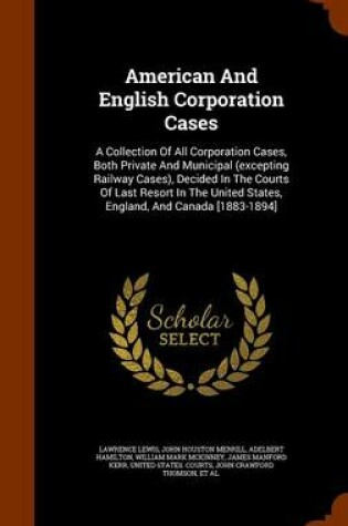 Cover of American and English Corporation Cases