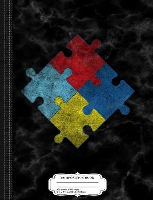 Book cover for Vintage Autism Awareness Composition Notebook