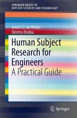 Cover of Human Subject Research for Engineers