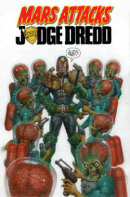 Book cover for Mars Attacks Judge Dredd