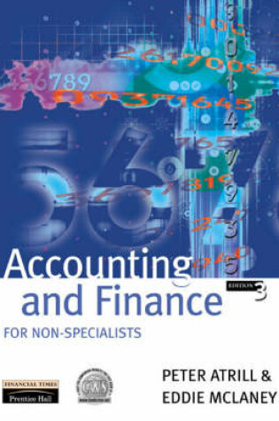 Cover of Accounting and Finance for Non-Specialists with                       WebCT PIN card