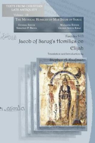 Cover of Jacob of Sarug's Homilies on Elijah