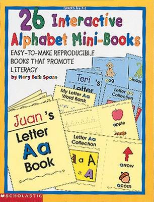 Book cover for 26 Interactive Alphabet Mini-Books