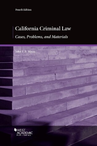 Cover of California Criminal Law